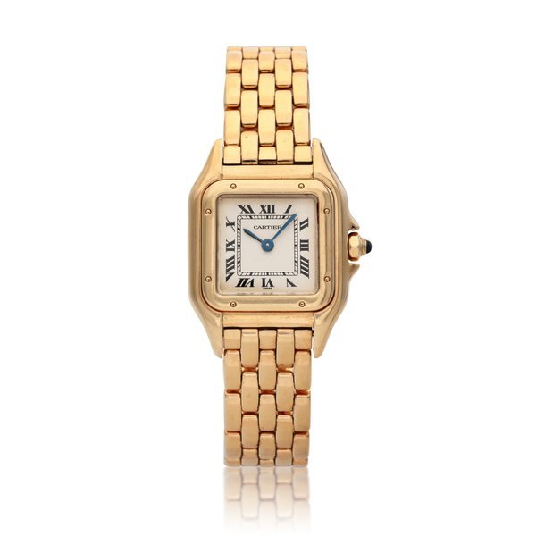 Cartier Reference 1070 2 Panthère | A yellow gold wristwatch with bracelet, Circa 2000 · 1070