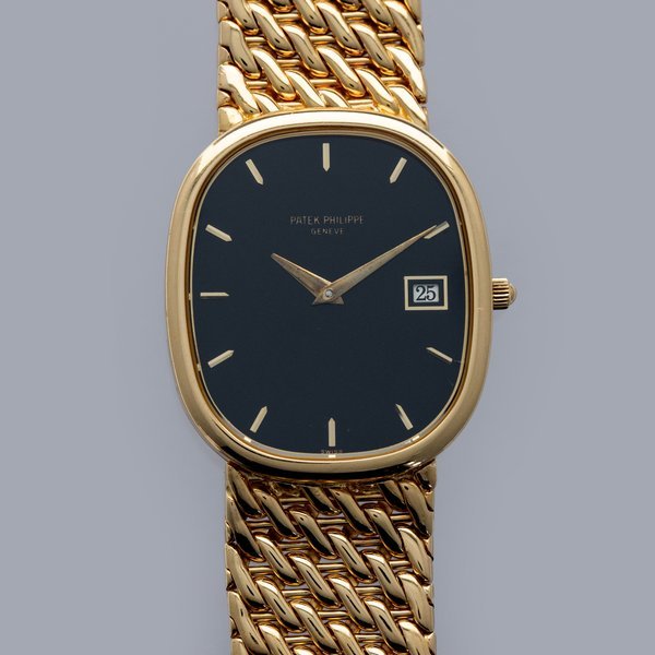 Patek Philippe Patek Philippe Ellipse 3747/17J Quartz on Bracelet 18k YG · 3747/17J