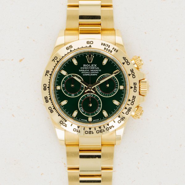 Rolex Rolex Daytona 116508 Green Dial 18k Yellow Gold