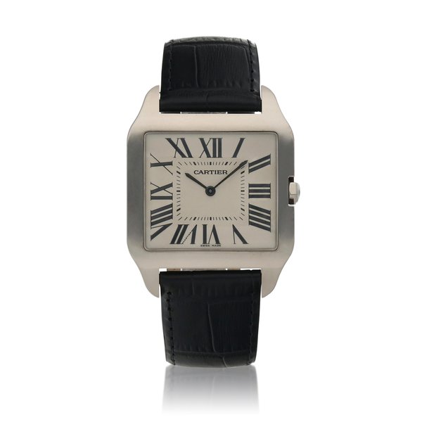 Cartier Santos Dumont, Ref. 2651  White gold wristwatch  Circa 2005