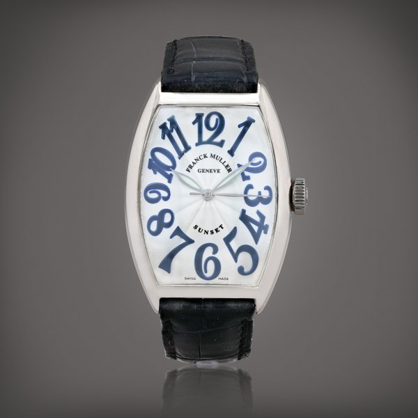 Franck Muller Sunset, reference 5850 SC    Montre bracelet en or blanc |  White gold ristwatch    Vers 1995 |  Circa 1995