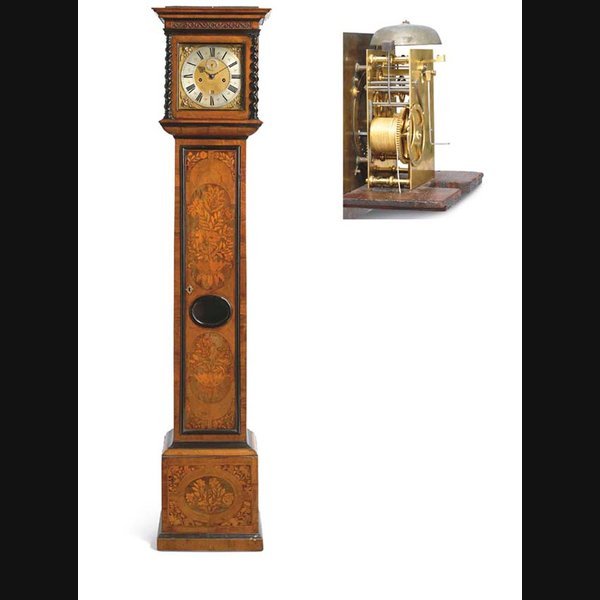 A Fine Charles Ii Walnut A fine Charles II walnut, ebony and marquetry longcase clock JACOBUS MARKWICK, LONDON. CIRCA 1680