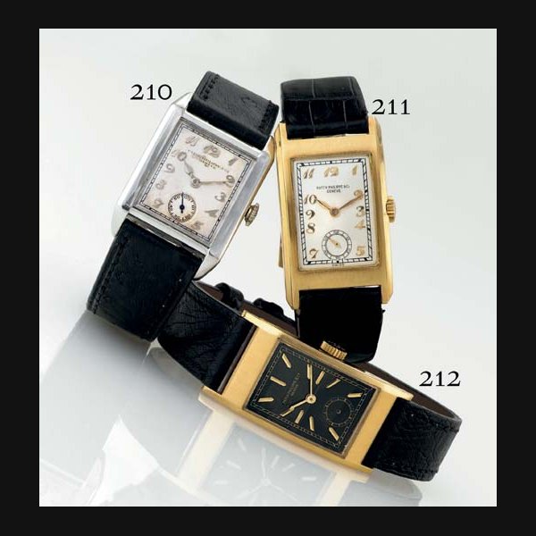 PATEK PHILIPPE. A RARE 18K GOLD RECTANGULAR WRISTWATCH WITH BREGUET NUMERALS SIGNED PATEK PHILIPPE & CO., GENEVE, MOVEMENT NO. 832222, CASE NO. 615653, REF. 486, MANUFACTURED IN 1937