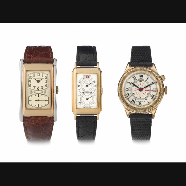 A Lot of Three Wristwatches THE FIRST SIGNED NAPPIN WEBB & CO., THE SECOND SIGNED GRUEN, MOVEMENT NO. 1'938'010, CASE NO. 201'713, THE THIRD SIGNED LONGINES, LINDBERGH HOUR ANGLE WATCH, CASE NO. 9'907'951