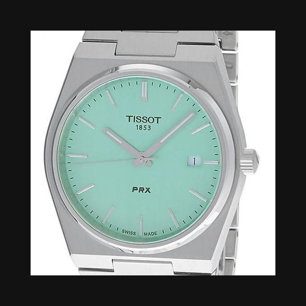 Tissot PRX40MM S-Steel Light Green Dial Men's Watch T137.410.11.091.01 / T1374101109101