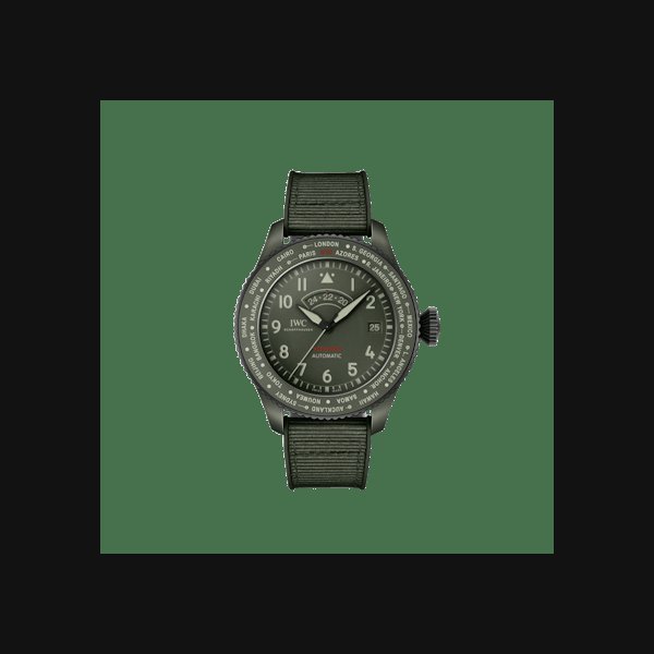 IWC Schaffhausen Pilot's Watch Timezoner TOP GUN Woodland 46