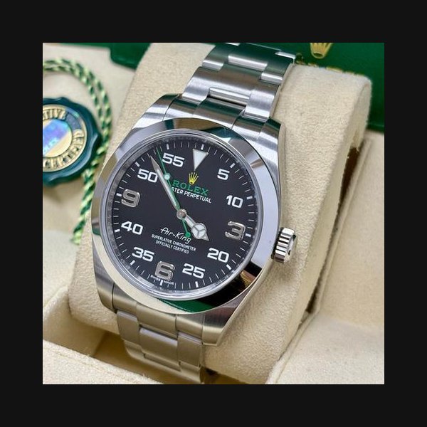 Rolex Rolex Air King116900 40mm Black Dial Box + Papers