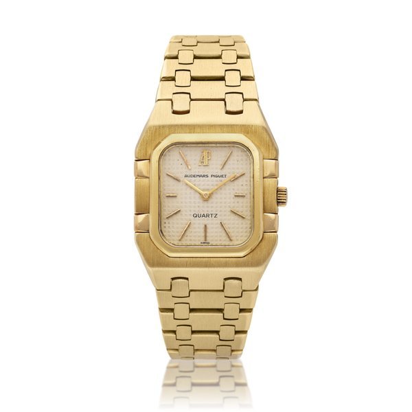 Audemars Piguet Royal Oak Rectangular | A yellow gold bracelet watch, Circa 1978