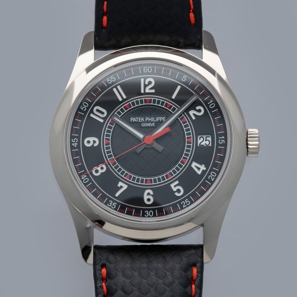 Patek Philippe PATEK PHILIPPE CALATRAVA 6007G-010 RED ACCENTS 18K WG