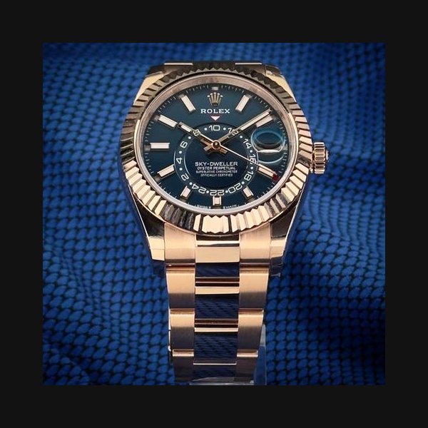 Rolex Sky-Dweller336935 Rose Gold Blue Dial