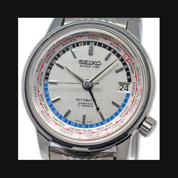 Seiko 6217-7000 World Time Cal.6217A 1964 Vintage