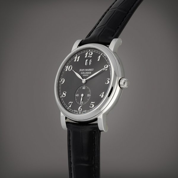 Jean-Mairet Gillman Grande Date | A limited edition stainless steel wristwatch with digital date display | Circa 2010