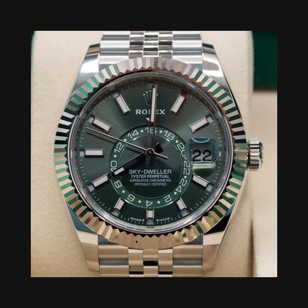 Rolex Rolex Sky-Dweller2026 Rolex Sky-Dweller 336934 Mint Green Jubilee New Fullset