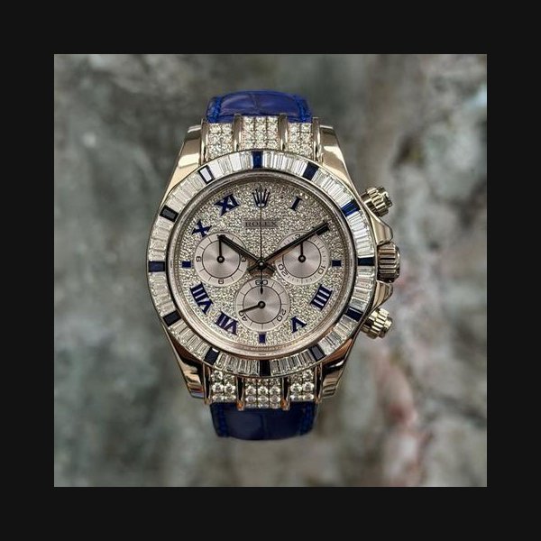 Rolex Rolex Daytona40mm 18k White Gold Factory Diamond/Sapphire 11659912SA