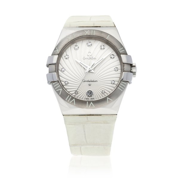 Omega Omega | Constellation, Reference 123.13.35.60.52.001, A stainless steel and diamond-set wristwatch with date, Circa 2015 | 歐米茄 | 星座系列 型號123.13.35.60.52.001    精鋼鑲鑽石腕錶，備日期顯示，約2015年製 · 123.13.35.60.52.001