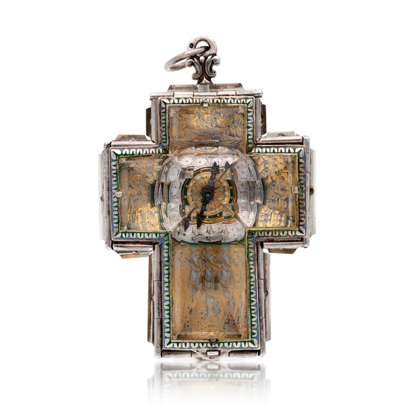 Vienna, Austria A rock crystal and enamel cruciform watch in mid-17th century style bearing the signature Ettienne [sic] Bordier 19th century, Price & Market Data