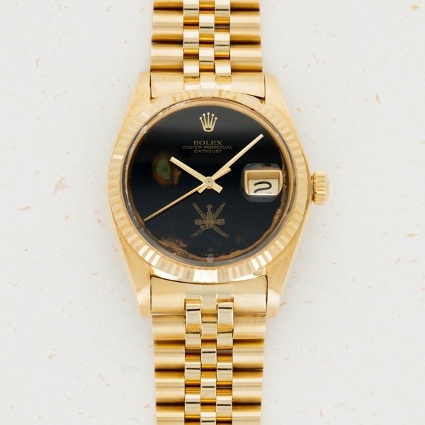 Rolex Rolex Datejust 1601 Yellow Gold Oman Asprey Set · 1601