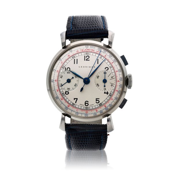 Leonidas A stainless steel chronograph wristwatch, Circa 1960