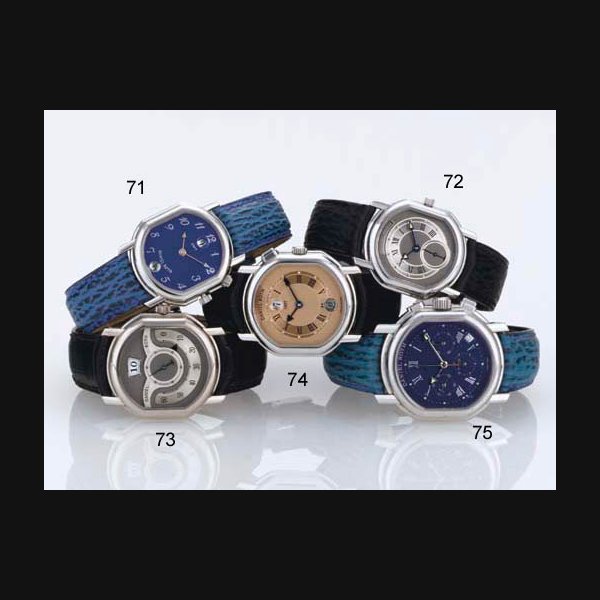 DANIEL ROTH. A STAINLESS STEEL TONNEAU AUTOMATIC DUAL TIME ZONE WRISTWATCH WITH DATE SIGNED DANIEL ROTH, NO. 14838, CIRCA 1998