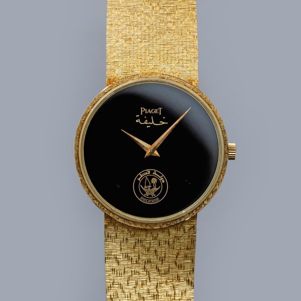 Piaget Piaget Classic 9633 Onyx Dial Khalifa bin Hamad Al Thani State of Qatar 18k YG · 9633