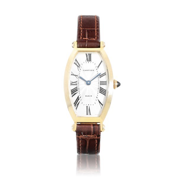 Cartier Cartier | Tonneau, A yellow gold wristwatch, Circa 1989 | 卡地亞 |  Tonneau   黃金腕錶，約1989年製