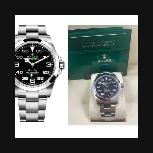 Rolex Rolex Air KingSmooth Bezel Black Dial Oyster Bracelet 126900