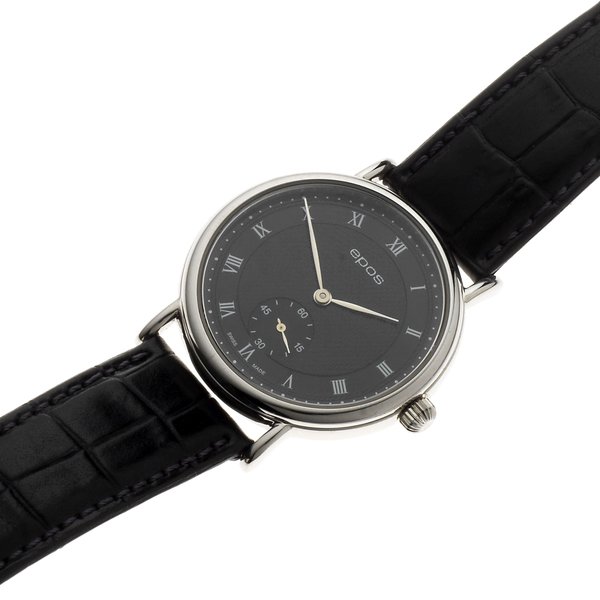 Epos. A stainless steel manual wind wristwatch Ref. 3342