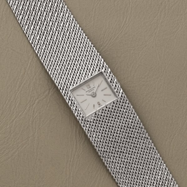 Piaget Patek Philippe White Gold Ladies Bracelet Watch