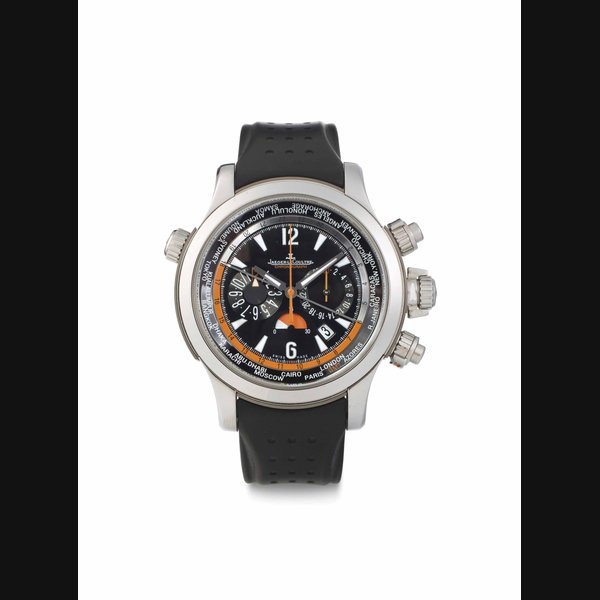 Jaeger-Lecoultre Jaeger-LeCoultre. A Limited Edition Stainless Steel Automatic World-Time Chronograph Wristwatch with Date Display SIGNED JAEGER-LECOULTRE, MASTER COMPRESSOR, EXTREME WORLD CHRONOGRAPH, NO. 43/50, REF. 150.8.22, CASE NO. 2'400'256, CIRCA 2007