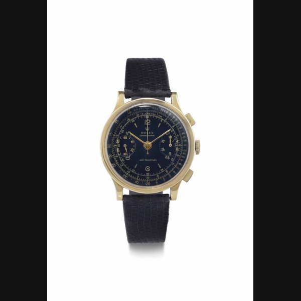 Rolex Rolex. A Fine 18k Gold Chronograph Wristwatch SIGNED ROLEX, CHRONOGRAPHE, ANTI-MAGNETIQUE, REF. 2508, NO. 51'312, CIRCA 1938, Price & Market Data