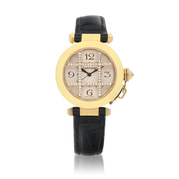 Cartier Pasha, Ref. 2399  Yellow gold wristwatch  Circa 2000