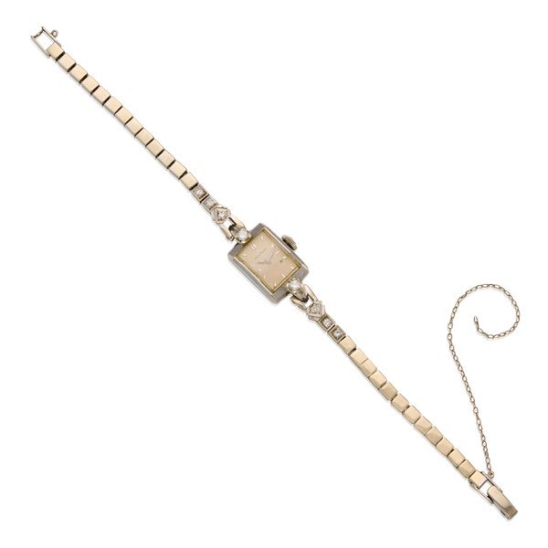 Movado MOVADO: A 14K WHITE GOLD AND DIAMOND WRISTWATCH