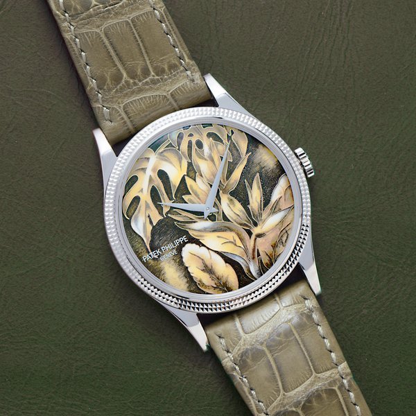 Patek Philippe Patek Philippe Calatrava Cloisonné 'Tropical Leaves II'