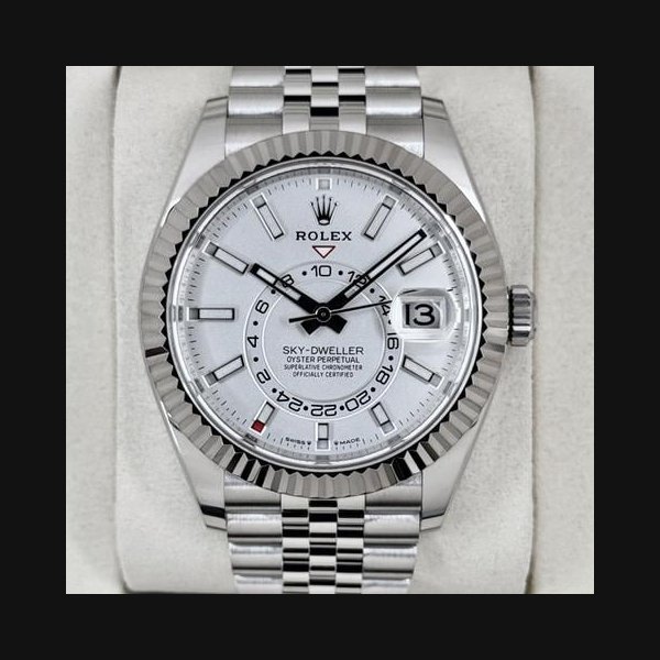 Rolex Rolex Sky-DwellerNEW 2026 Sky-Dweller 42mm 336934 Stainless Steel Jubilee White Dial