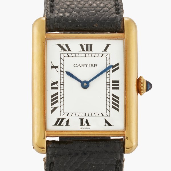 Cartier, New York Reference 78086 Tank Louis | A yellow gold wristwatch, Circa 1980