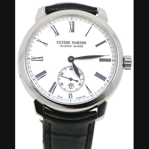 Ulysse Nardin Ulysse Nardin Classico 40MM White Dial Leather Strap (3203-136) · 3203-136