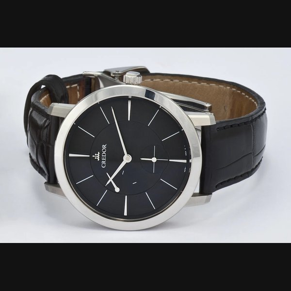 Seiko SEIKO REF. 4579-00B0 CREDOR POWER RESERVE STEEL Seiko, Japan, Credor, case No. 510088, Ref. 4579-00B0. Made circa 2000. Fine stainless steel wristwatch with power reserve and stainless steel Credor deployant clasp. To be sold without reserve | Important Modern and Vintage Timepieces | Hong Kong, 19th October 2012