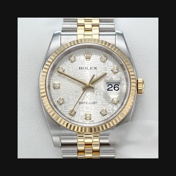 Rolex Rolex Datejust36mm 116233 2017 Diamanten Stahl Gelbgold 750 Automatik