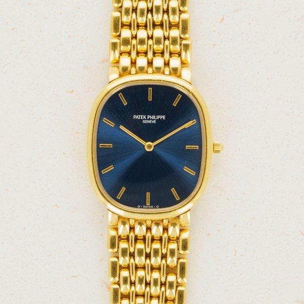 Patek Philippe Patek Phillipe Golden Ellipse 3738/122J 18k YG Integrated Bracelet