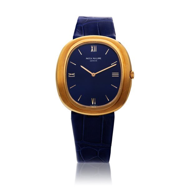 Patek Philippe Reference 3589 Ellipse | A yellow gold oval wristwatch, Made in 1974 · 3589