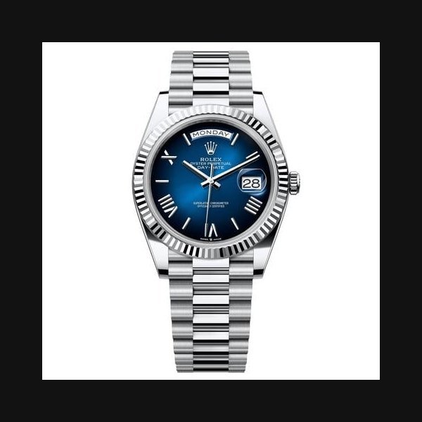 Rolex Rolex Day-DateNew Day-Date Blue Ombré Dial Platinum 40mm