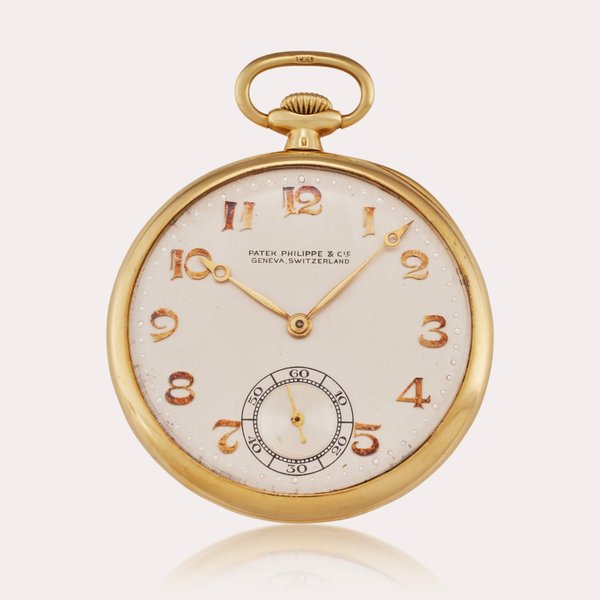 Patek Philippe A yellow gold open-faced keyless watch, Circa 1929