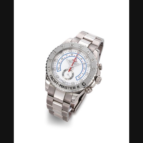 Rolex Rolex. A fine 18K white gold automatic regatta flyback chronograph bracelet watch Yacht-Master II Regatta Chronograph Flyback, Ref:116689, Serial No.V252***, Circa 2008 · 116689