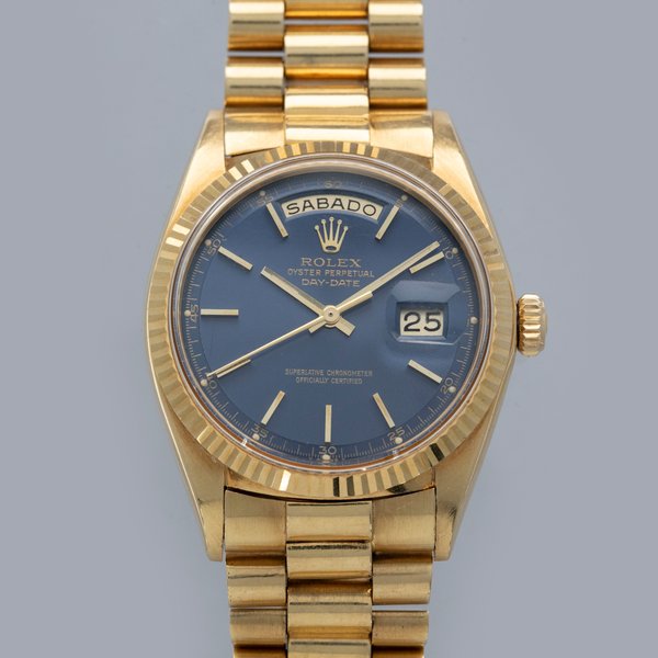 Rolex Rolex Day-Date 1803 Blue Dial 18k YG, Price & Market Data