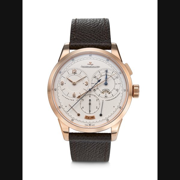 Jaeger-Lecoultre JAEGER-LECOULTRE, PINK GOLD 'DUOMÉTRE À CHRONOGRAPHE' WITH POWER RESERVES AND JUMPING SECONDS, REF. Q6012420