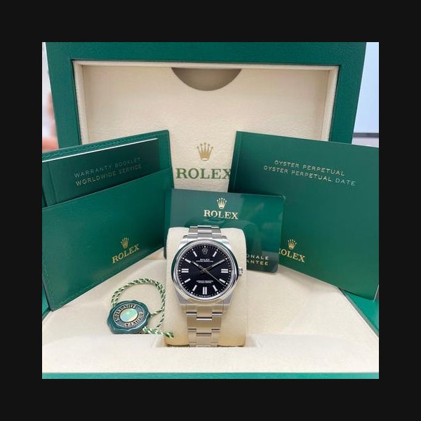 Rolex Oyster PerpetualNEW Oyster Perpetual 41mm 134300 Black Dial Stainless Steel 41mm Oyster Bracelet Unworn 2025 Complete Set!