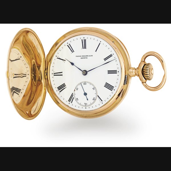 PATEK PHILIPPE. AN 18K PINK GOLD HUNTER CASE KEYLESS LEVER POCKET WATCH SIGNED PATEK PHILIPPE & CIE., GENEVE, MOVEMENT NO. 114589, CASE NO. 227680, MANUFACTURED IN 1899