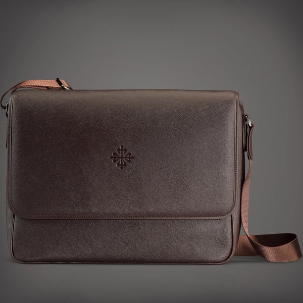 Patek Philippe A brown Saffiano leather messenger bag | Circa 2018