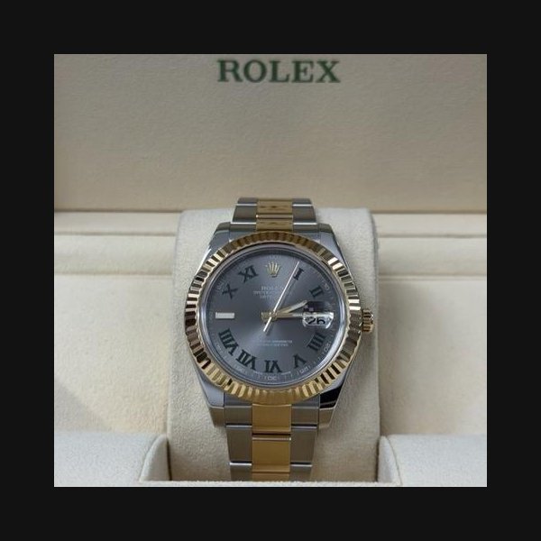 Rolex Rolex Datejust II116333 Wimbledon Dial 18k Yellow Gold Stainless Steel, Price & Market Data