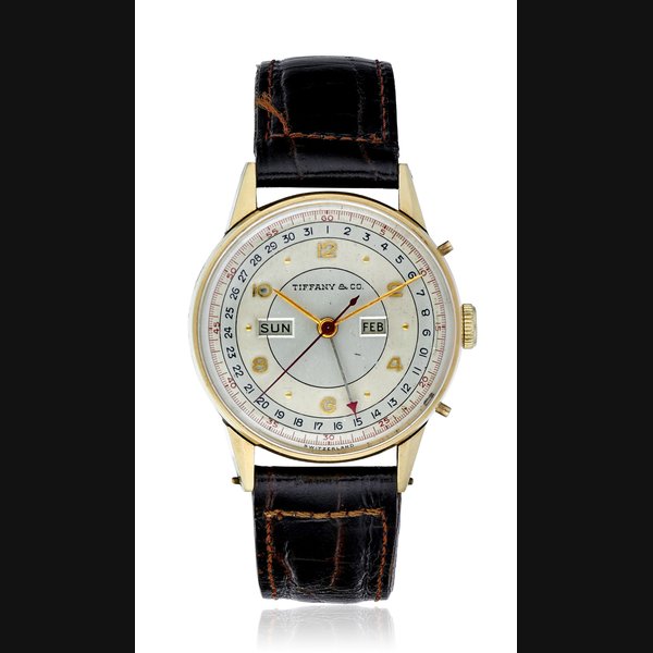 TIFFANY & CO / MOVADO, FULL CALENDAR WRISTWATCH, REF. 44777